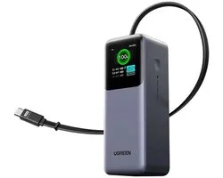 UGREEN 165W Power Bank met Uittrekbare Kabel