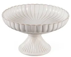 Bloomy Serveerschaal op Voet - 28 cm x 16 cm - Porcelaine