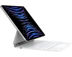 iPad Stuff - Apple iPad 2022 10,9 Pouces 10e Génération Clavier Housse - Couverture de Clavier Magnétique Bluetooth - avec Touchpad Souris et Siècle des Lumières - Wit