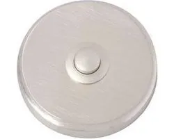 Heidemann 70083 Belknop 1-voudig Vernikkeld 24 V/1 A