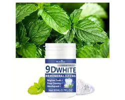 Blanchiment des dents - 2 pièces, Dentifrice en poudre avec blanchiment Extra - Poudre dentaire naturelle pour des dents Witte - Nettoyage en profondeur et restauration de l'émail - Blanchisseur dentaire sans fluor à Basis d'hydroxyapatite
