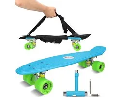 Weely® Skateboard Inclusief Tas & Skate Tool – Skateboard Jongens – Skateboard Meisjes – Skateboard Volwassenen – Penny Board
