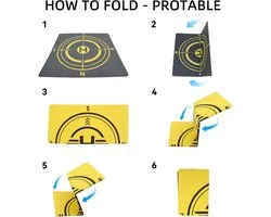 Plateforme d'atterrissage de drone universelle imperméable, lestée, portable et à pliage rapide, compatible avec DJI Mavic 3 Pro/Mini 2 SE/Air 2 2S/Mini 3 4 Pro/Mavic 2/Holy Stone/FPV/Avata/quadricoptère RC.
