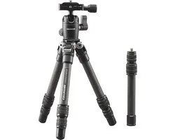 Cullmann Carvao 816TCS | Carbon camerastatief met balhoofd | Compact model | Kleur: zwart