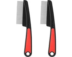 Rat Tail Stain Pin Comb - 2 Packs Fine Tooth Styling Hair Teasing Combs - Profession Pick Parting for Curly Thick Thin Braid Hair - Detangle Hair Comb Supplies Set Tool