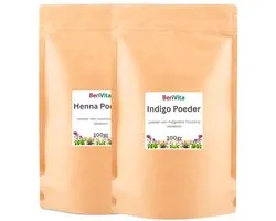 Henna en Indigo Poeder Set 2x100gr - Voordeelset