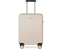 Bugatti Linea 4 wielen Cabinewagen S 55 cm - Harde bagage - TSA slot - beige