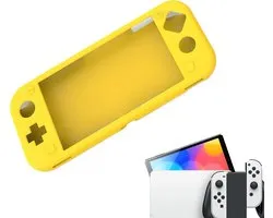 Gadgetpoint - Console Beschermhoes voor Nintendo Switch LITE - Hardcase Opberghoes - Performance Gaming Case - Console Accessoires - Geel