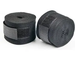 Boks Bandage - Boxing Wraps - Set van 2 - Professioneel - Boksbandages - Kickboks bandage - Sportbandage - Boksen - Zwart - Bandage Boksen - Sport - Kickboxen - MMA - Muay Thai - 250 cm