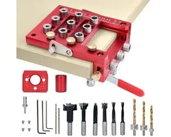Dowel Mould Set 6/8/10mm, Hinge Mold Set 35/20/15/10/8/6mm, Self Centering Hole Drill Locator with Accurate Scale, 11 - ShopVlot