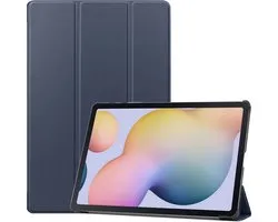 imoshion Tablet Hoes - Geschikt voor Samsung Galaxy Tab S7 FE / Galaxy Tab S7 Plus / Galaxy Tab S8 Plus - Trifold Bookcase - Donkerblauw