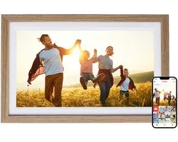 Cadre photo numérique Rollei frameo HOUT WiFi 15 pouces