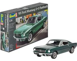 Revell Modelbouwpakket Auto - 07065 1965 Ford Mustang 2+2 Fastback Plastic - 1:24 - Modelbouw