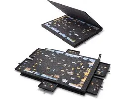 Hölven® Puzzelmat Vilt 1000 stukjes - Puzzelplaat - Puzzeltafel - Verstelbaar Puzzelbord - Puzzelbord met opbergsysteem - Portapuzzle - Puzzelplank - Puzzeltafel
