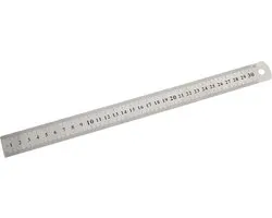 DW4Trading Règle 30 cm - Inox - Bâton de coupe Pouce et mm