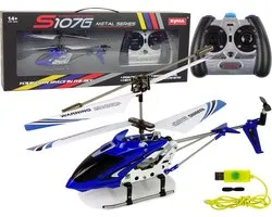 Hélicoptère RC Syma S107G - avec 3 canaux de vol - bleu/blanc