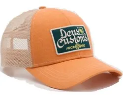 DEUS Open Head Trucker cap - Radiant Yellow