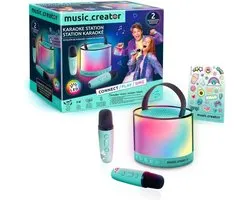 Canal Toys - Music Creator - Mini Karaoke Station - Enceinte lumineuse avec 2 microphones sans fil - INF 044