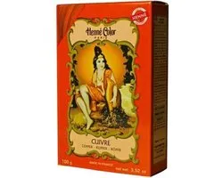 Henna poeder permanente haarkleuring Cuivre / koperrood 100 gram