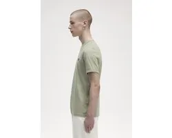 T-shirt Fred Perry Ringer regular fit M3519 - col rond manches courtes - Seagrass - vert - Taille : XS
