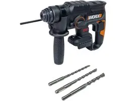Worx WX381.9 accu combihamer 20 V 2,0 J SDS plus PowerShare Brushless Solo - zonder accu, zonder oplader