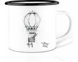 Ligarti Handgemaakte emaille mok Ballonvaarders 300ml