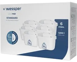 Filtre à eau pour Brita Maxtra Purification de l'eau du robinet - Cartouches de filtre à eau - Water d'eau - Détartrant - 6 pièces