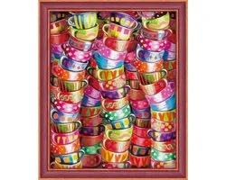 Peinture au diamant Bright Tea Time 40x50