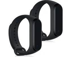 kwmobile 2x Bracelet pour Xiaomi Mi Band 4 - Bracelets en noir