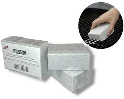 2WINS® - Puimsteen - Cleaning Block - Speciaal voor het moeiteloos schoonmaken van grills en barbecues (BBQ) - 2 stuks in folie