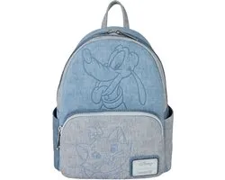 Loungefly - Disney Dogs & Cats Faux Denim Mini Backpack