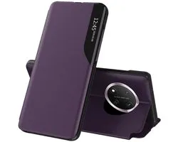 Hoesje geschikt voor HONOR Magic7 Lite/X9c - Techsuit eFold Book Case - Paars