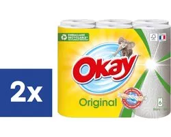 Okay Original Keukenrol Wit - 2 x 6 rollen