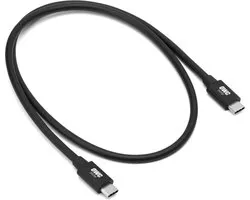 Câble OWC USB-C Thunderbolt 4 & 5 - 80 cm - 80/120Gb/s - Appareils USB-C / USB-4 240W - Zwart