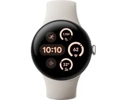 Google Pixel Watch 3 - Smartwatch - 41mm - Zilverkleurig/Porselein