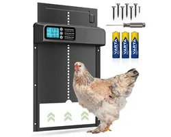 FAVE® Kippenluik ProGuard - Timer - Automatisch - Chickenguard - Kippendeur - Kippenhok - Kippenren - Hokopener