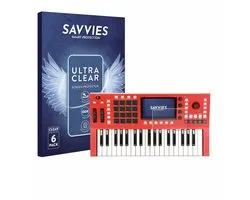 Savvies - Screenprotector voor Akai Professional MPC Key 37 - Folie Beschermfolie transparant 6 Stuks