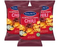 Santa Maria - Tortilla Chips Chili - 3x 475g