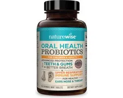 NatureWise – biotica supplementen voor Mondgezondheid – 50 Tabletten