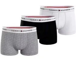 Tommy Hilfiger - Lot de 3 boxers pour hommes - Wit/ Zwart/ Grijs - Taille XXL