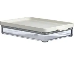 Koelkastdoos Omnia - Vleeswarendoos - Voedsel bewaren - Luchtdicht deksel - 500 ml - Wit