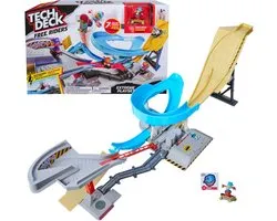 Spinmaster Tech Deck - Free Riders Extreme-speelset gemotoriseerd fingerboard-skatepark met uniek figuur een fidgetspeeltje en skateboardspeelgoed