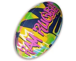 Graffiti Fun Design Squad Trainer Rugbybal - Maat 3 - Voor kinderen en volwassenen - Clubkwaliteit Training Rugbybal - 3D-grip - Geweldig cadeau