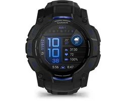 Garmin Instinct 3,50 mm, AMOLED, Zwart et noir/bleu, édition Limited