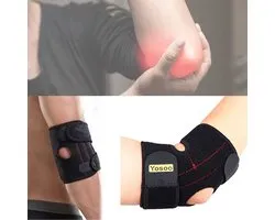 Elbow Support Brace for Tendonitis Epicondylitis - Adjustable Tennis Elbow Pads with Double Stabilizer for Tennis and Golf Running elleboog bandage