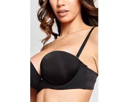 Soutien- BH Push -up à balconnet rembourré Genius - Taille 75A - Zwart