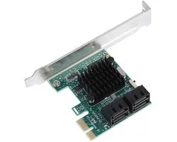 Allecto - Carte contrôleur PCI-Express - 4 ports 3.0 - Extension pour PC - Format compact - Super vitesse - Convient pour Windows 10 - Idéa...