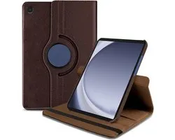 Draaibaar Hoesje - Rotation Tabletcase - Multi stand Case Geschikt voor: Samsung Galaxy Tab A9 8.7 inch 2023 (Model: SM-X110 / SM-X115 / SM-X117) Bruin