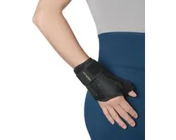 Orthèse de pouce et de poignet Medilon – Pour les douleurs de Quervain, de RSI et de pouce/poignet – Taille unique – Peut être portée à gauche et à droite – Fermeture velcro