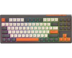 Clavier de Gaming RVB sans fil M87 - 87 touches - BT5. 0/2.4G-capuchons de touches PBT MOA-SHIMMER